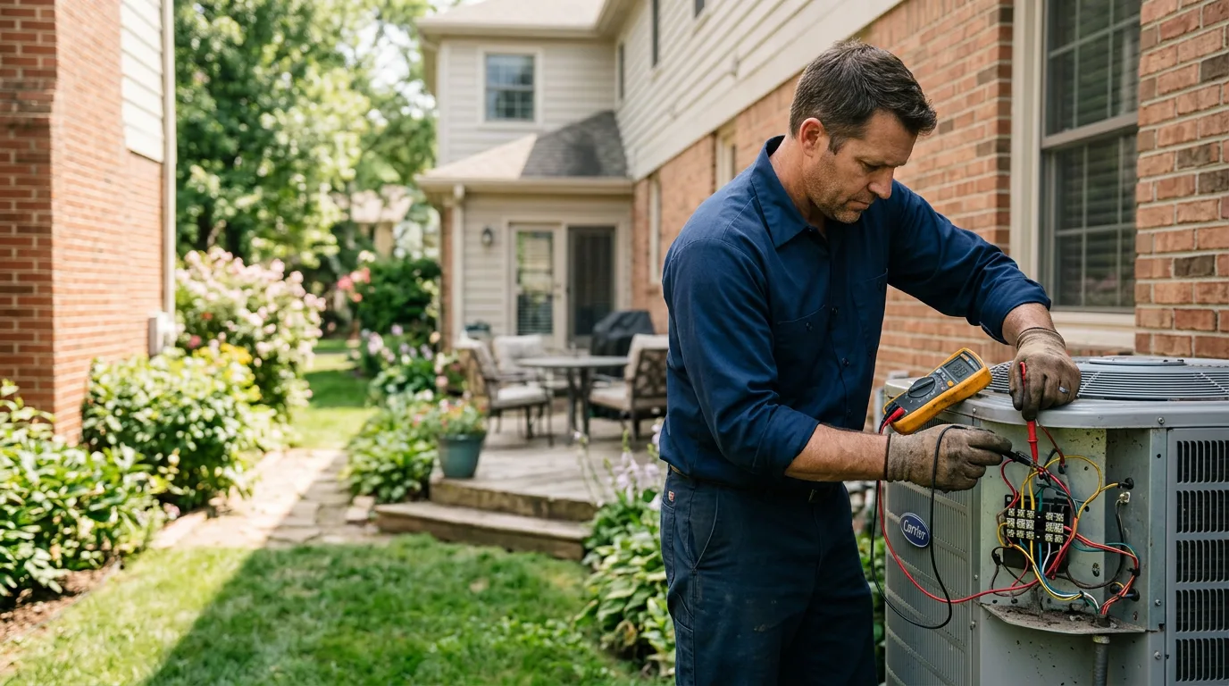 HVAC technician working near Washington, MO